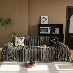 Chenille Sofa Cover Fleece Lined Jacquard Thick Universal Sofa Towel Blanket - Soft and Luxurious Fabric - Elegant Jacquard Pattern - Enhances and Protects Your Sofa - Suitable for All Seasons