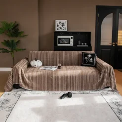 Chenille Sofa Cover Fleece Lined Jacquard Thick Universal Sofa Towel Blanket - Soft and Luxurious Fabric - Elegant Jacquard Pattern - Enhances and Protects Your Sofa - Suitable for All Seasons