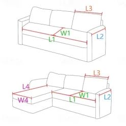 Chenille Sofa Mat Sofa Cover Couch Slipcover Anti-Cat Scratch Sofa Seat Pad Sectional Cover for Armchair Loveseat 4 or 3 seater L shape for Kids,Pet,Cats(Not Sold By A Set)