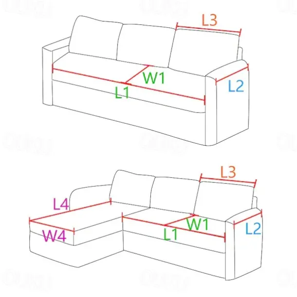 Chenille Sofa Mat Sofa Cover Couch Slipcover Anti-Cat Scratch Sofa Seat Pad Sectional Cover for Armchair Loveseat 4 or 3 seater L shape for Kids,Pet,Cats(Not Sold By A Set)