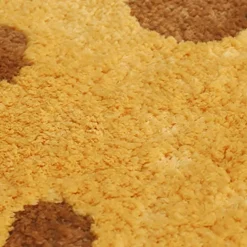 Chesse Irregular Velvet Doormat Kitchen Mat Floor Mat Non-Slip Area Rug Oil Proof Rug Indoor Outdoor Mat Bedroom Decor Bathroom Mat Entrance Rug