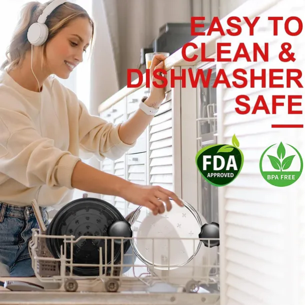 Chicken Shredder, 10.8" Visible Meat Shredders Tool Twist with Separate Plate, Large Chicken Shredder Machine - Ergonomic Handle, Dishwasher Safe, Anti-Slip, Heat Resistant, BPA Free