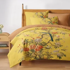 Chinese Scenery Series Landscape Pattern Duvet Cover Set Comforter Set,printed Boho Comforter Cover Cotton Bedding Sets With Envelope Pillowcase, Room Decor King Queen Duvet Cover