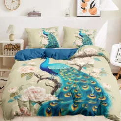 Chinese Scenery Series Landscape Pattern Duvet Cover Set Comforter Set,printed Boho Comforter Cover Cotton Bedding Sets With Envelope Pillowcase, Room Decor King Queen Duvet Cover