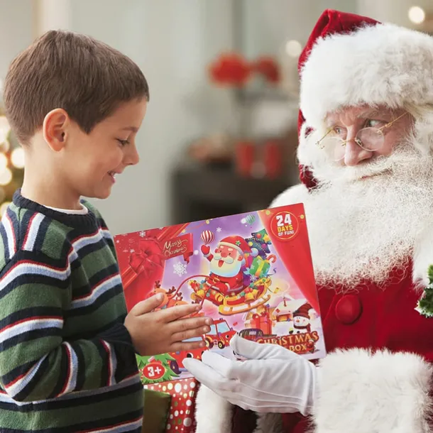 Christmas Advent Calendar 2025, Advent Calendar Children with 24 Days Countdown Pulls Back Cars Toy Christmas Countdown Calendar Blind Box Gift for Kids Boys and Girls