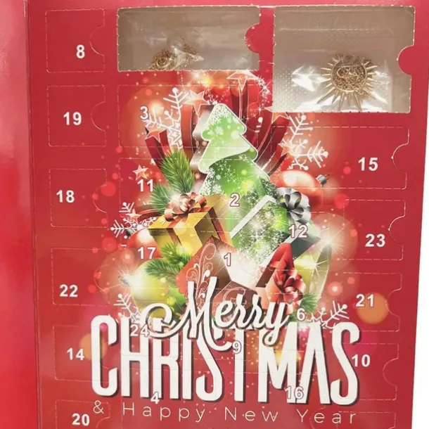 Christmas Advent Calendar 2025 Xmas Gift Countdown Bracelets Making Kit 24 Days Christmas Gift DIY Charm Beads and Bracelets for Girls Women Kids