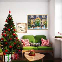 Christmas Advent Calendar Jigsaw Puzzle for Girls and Boys, 1008 Pieces Christmas Puzzle Countdown Calendar, Halloween Advent Calendar