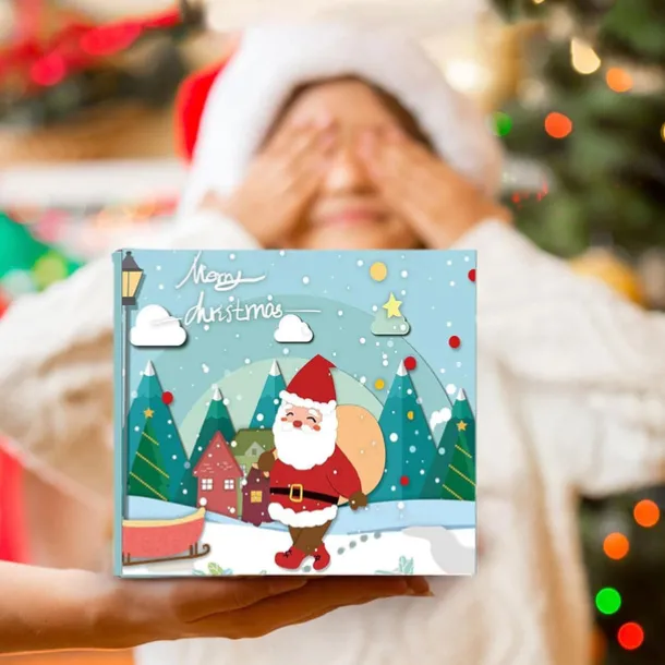 Christmas Advent Calendar 2025 Xmas Gift Countdown Bracelets Making Kit 24 Days Christmas Gift DIY Charm Beads and Bracelets for Girls Women Kids