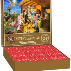 Christmas Advent Calendar 2025 - Welcoming The Nativity, Christmas Advent Calendar Jigsaw Puzzle 24 Boxes,1008 Pieces Puzzles Countdown To Christmas, Xmas Gifts For Women Men Kids