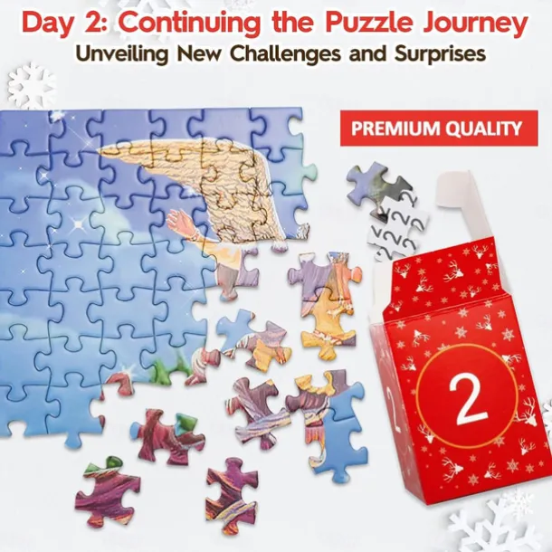 Christmas Advent Calendar 2025 - Welcoming The Nativity, Christmas Advent Calendar Jigsaw Puzzle 24 Boxes,1008 Pieces Puzzles Countdown To Christmas, Xmas Gifts For Women Men Kids
