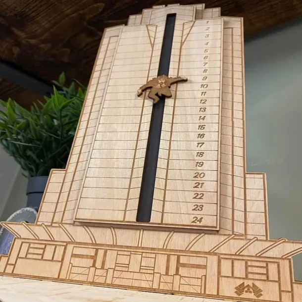 Christmas Die Hard Advent Calendar 2025 | Hans Gruber Advent Calendar | Wooden Advent Calendar | Christmas Countdown Advent Calendars | Funny Gifts Unique the Offices Advent Calendar