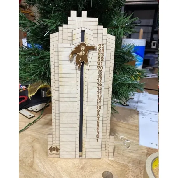 Christmas Die Hard Advent Calendar 2025 | Hans Gruber Advent Calendar | Wooden Advent Calendar | Christmas Countdown Advent Calendars | Funny Gifts Unique the Offices Advent Calendar