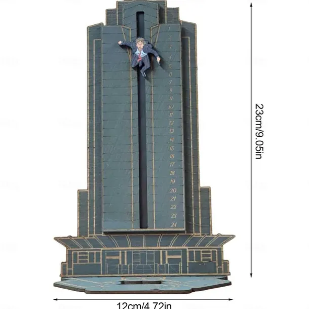 Christmas Die Hard Advent Calendar 2025 | Hans Gruber Advent Calendar | Wooden Advent Calendar | Christmas Countdown Advent Calendars | Funny Gifts Unique the Offices Advent Calendar