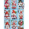 Christmas Dwarf Window Glass Wall Stickers Santa Claus Wall Decal Sticker