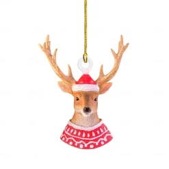 Christmas Little Animal Squirrel Hedgehog 2D Acrylic Pendant Christmas Tree Car Decoration Xmas Home Decoration