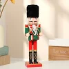Christmas Nutcracker Christmas Walnut Soldier Decoration Bookcase Living Room Study Wooden Crafts Decoration