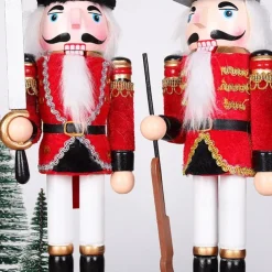 Christmas Nutcracker Christmas Walnut Soldier Decoration Bookcase Living Room Study Wooden Crafts Decoration