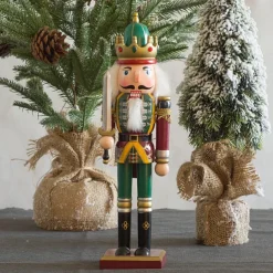 Christmas Nutcracker Figures Ornaments (30cm/11.81in), Room Decor, Scene Decor, Desktop Decor, Christmas Supplies, Christmas Ornaments