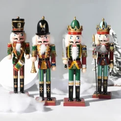 Christmas Nutcracker Figures Ornaments (30cm/11.81in), Room Decor, Scene Decor, Desktop Decor, Christmas Supplies, Christmas Ornaments