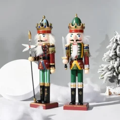 Christmas Nutcracker Figures Ornaments (30cm/11.81in), Room Decor, Scene Decor, Desktop Decor, Christmas Supplies, Christmas Ornaments