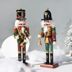 Christmas Nutcracker Figures Ornaments (30cm/11.81in), Room Decor, Scene Decor, Desktop Decor, Christmas Supplies, Christmas Ornaments