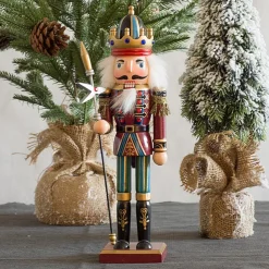 Christmas Nutcracker Figures Ornaments (30cm/11.81in), Room Decor, Scene Decor, Desktop Decor, Christmas Supplies, Christmas Ornaments