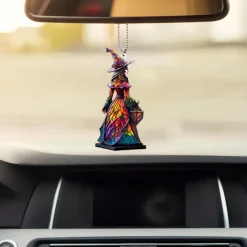 Christmas Ornament Acrylic 2D Flat Printed Keychain, Optional Acrylic Ornament and Car Rear View Mirror Accessories Memorial Gifts Pack