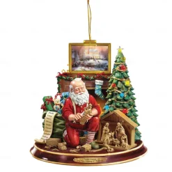 Christmas Tree Decoration, Santa Claus 2D Acrylic Hanging Crafts Car Pendant Xmas Gift Home Decoration