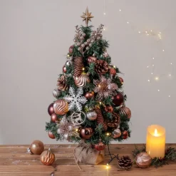 Christmas Tree Light Package Desktop Counter 45cm 60cm Luminous Christmas Tree Decoration Supplies