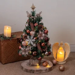 Christmas Tree Light Package Desktop Counter 45cm 60cm Luminous Christmas Tree Decoration Supplies