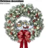 Christmas Window Stickers Tree Winter Garland Window Stickers Home Decoration Crystal Tree Santa Claus Snowman Rotating Sculpture Decorations Removable Paste