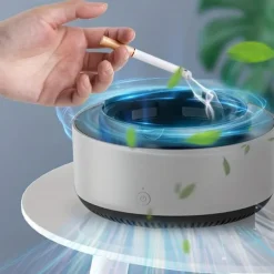 Cigarette Ashtray Air Purifier For Inhaling Tobacco Odor, Smart Remove Secondhand Tobacco Odor Removal Indoor Living Room Office Car