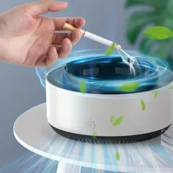Cigarette Ashtray Air Purifier For Inhaling Tobacco Odor, Smart Remove Secondhand Tobacco Odor Removal Indoor Living Room Office Car