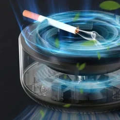 Cigarette Ashtray Air Purifier For Inhaling Tobacco Odor, Smart Remove Secondhand Tobacco Odor Removal Indoor Living Room Office Car