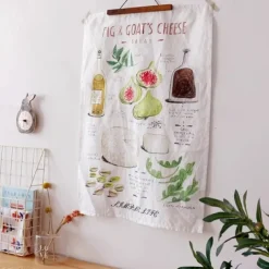 Classic Pure Cotton English Printed Placemats, Restaurant Table Decorations, Hanging Towels, Shooting Background Cloth