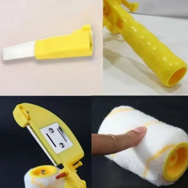 Clean-Cut Paint Edger Roller Brush Painting Safe Tools Set for Wall Ceiling