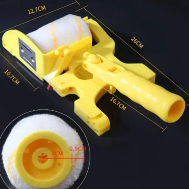 Clean-Cut Paint Edger Roller Brush Painting Safe Tools Set for Wall Ceiling