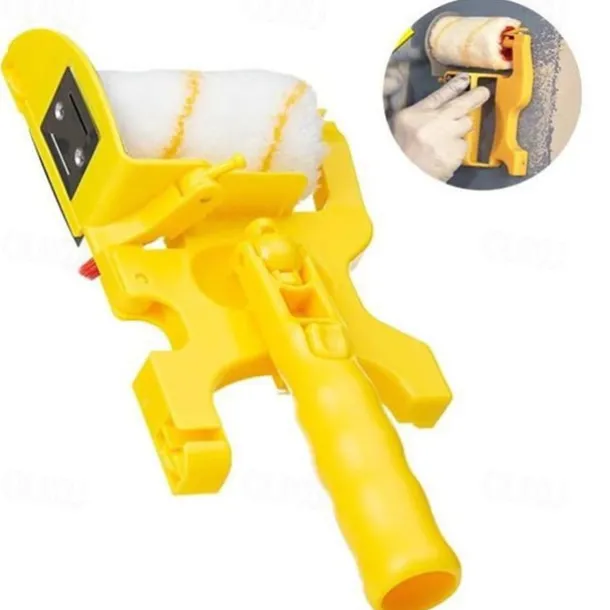 Clean-Cut Paint Edger Roller Brush Painting Safe Tools Set for Wall Ceiling