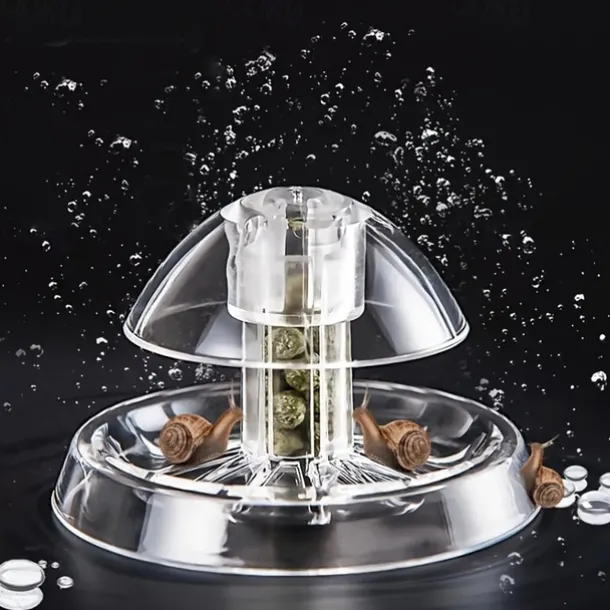 Clear Snail Trap for Aquariums, Fish Tank Snail Catcher, Pest Remover for Aquatic Plants, Fun Snail Control, Bait Not Included