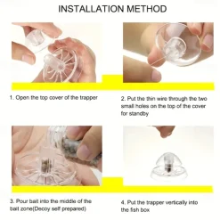 Clear Snail Trap for Aquariums, Fish Tank Snail Catcher, Pest Remover for Aquatic Plants, Fun Snail Control, Bait Not Included