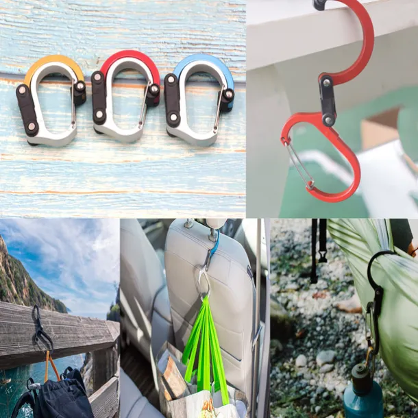 Climbing Carabiner D Type Carabiner Hook Aluminium Alloy Hanging Carabin