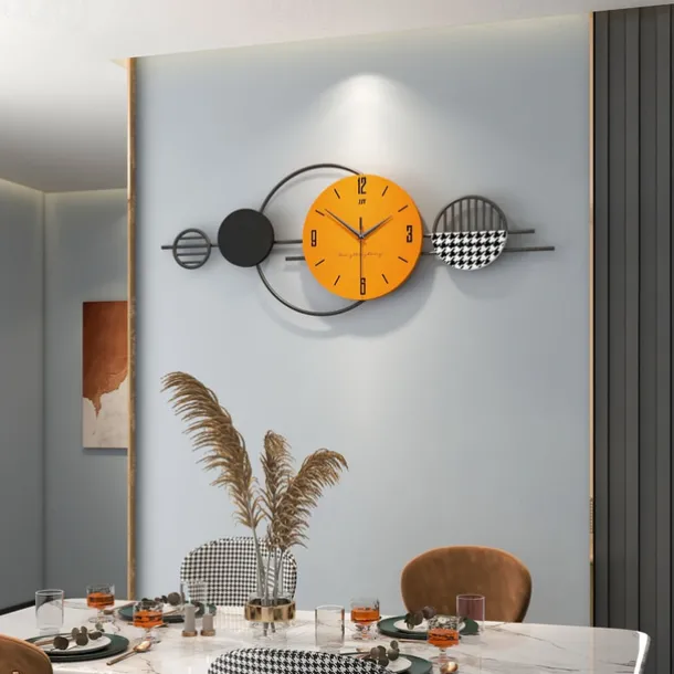 Clocks Light Luxury Modern Minimalist Clocks Home Restaurant Wall Decorations Mural Creative Living Room Wall Clocks 80*29CM 100*40CM