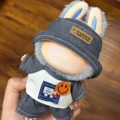 Clothes ForLabubu, Clothes Set ForLabubu Doll, Hat Clothes Backpack ForLabubu, Stylish Adorable Dolls Clothes Accessories (No Doll)