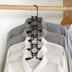 Clothes Hanger Multi-Functional Multi-Layer Hanger Magic Home Wardrobe Storage Artifact Hanging Hanger Folding Hanger 40*40Cm