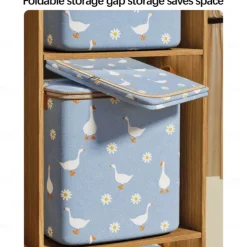 Clothes Storage Bags with Durable Carry Handles, Portable Non-Woven Clothes Quilt Storage Bag, Clothes Storage Bins Foldable Closet Organizer Storage Containers