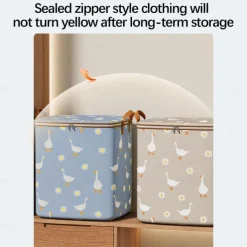 Clothes Storage Bags with Durable Carry Handles, Portable Non-Woven Clothes Quilt Storage Bag, Clothes Storage Bins Foldable Closet Organizer Storage Containers