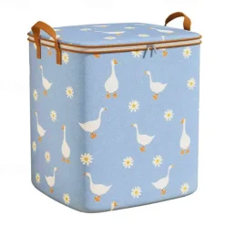 Clothes Storage Bags with Durable Carry Handles, Portable Non-Woven Clothes Quilt Storage Bag, Clothes Storage Bins Foldable Closet Organizer Storage Containers