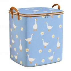 Clothes Storage Bags with Durable Carry Handles, Portable Non-Woven Clothes Quilt Storage Bag, Clothes Storage Bins Foldable Closet Organizer Storage Containers