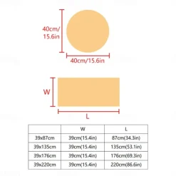 Clover Pattern Embroidered Table Runner