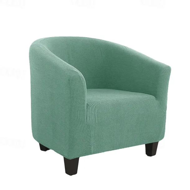 Club Chair Cover Barrel Burgundy Chair Slipcover Stretch Tub Chair Slipcover, Arm Chair Sofa Cover For Dogs Pet,Washable Couch Furniture Protector Soft Durable